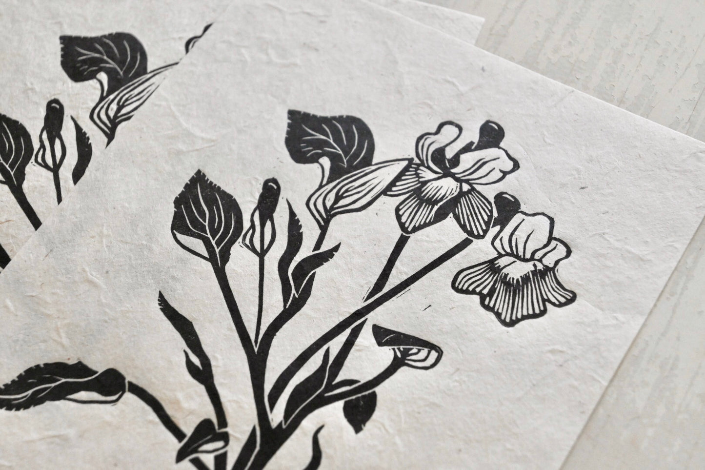 Common Blue Violet ✦ Linocut Print