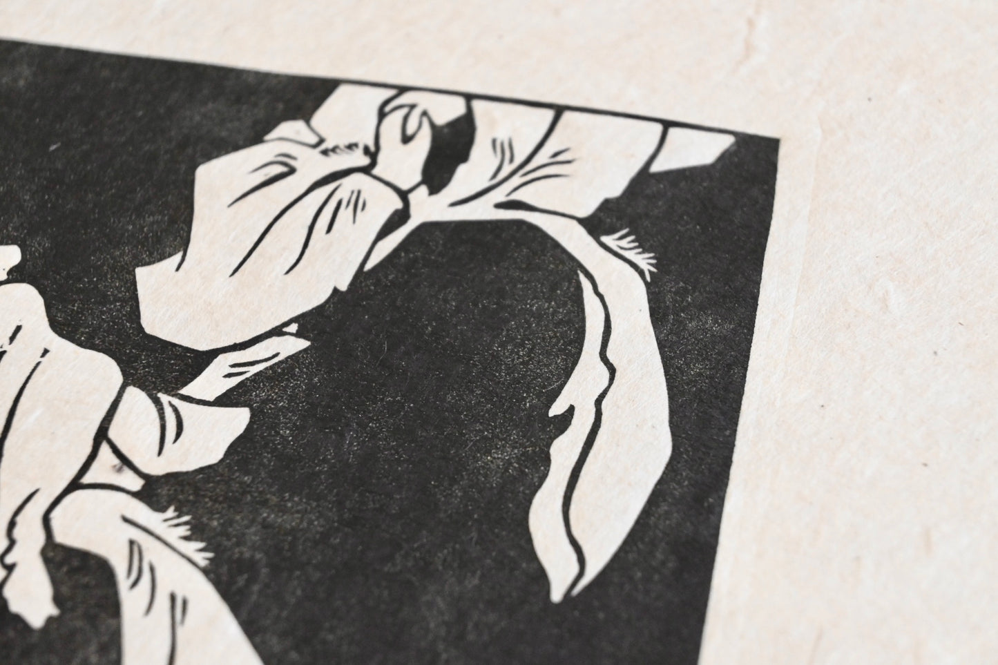 German Iris ✦ Linocut Print