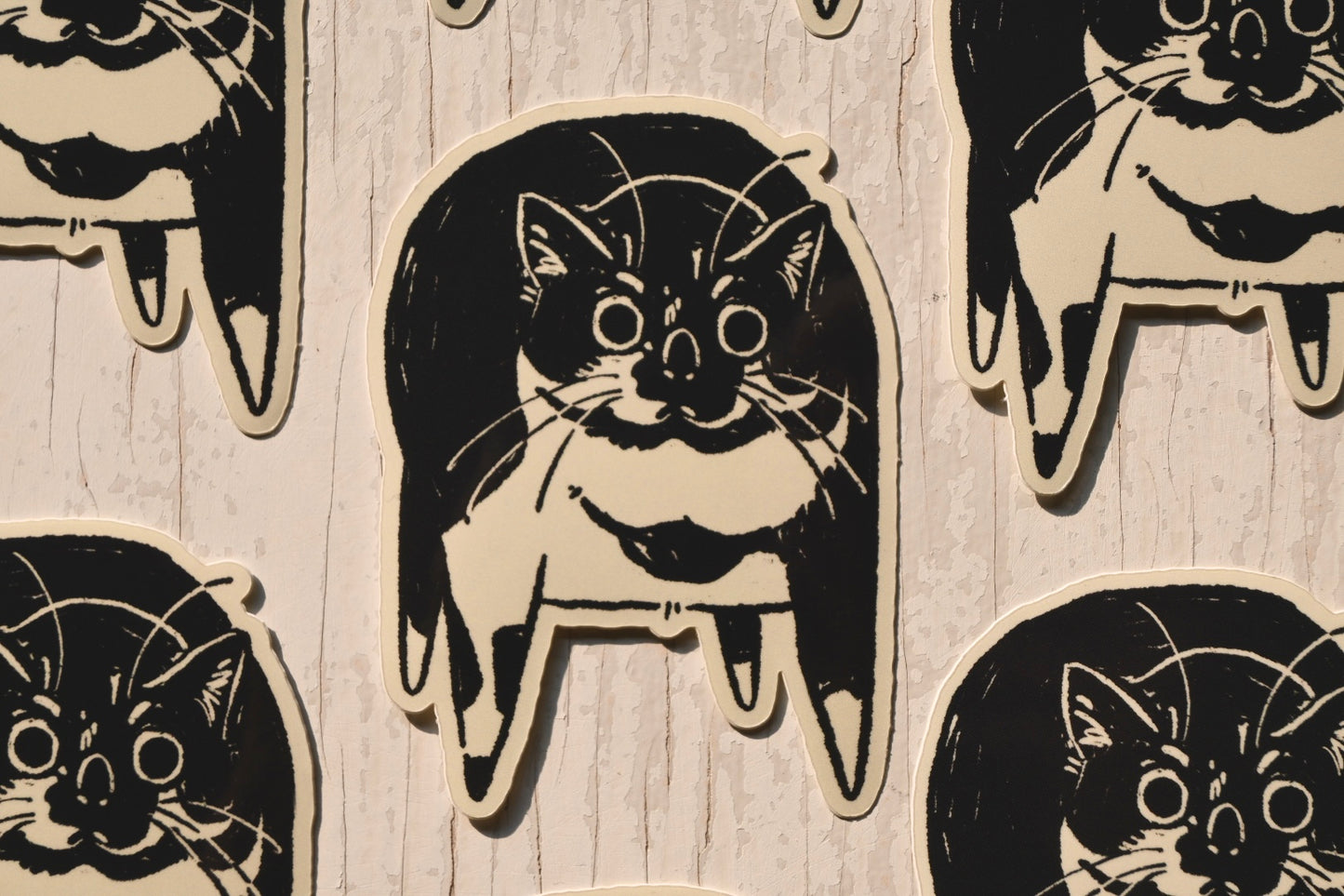 Silly Cat Stickers ✦ laptop water bottle decal ✦ 3 inches ✦ Glossy