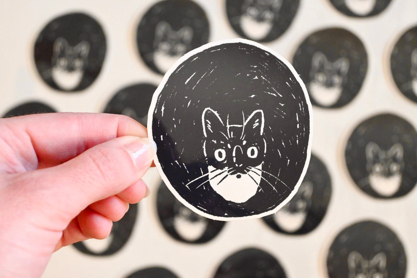Silly Cat Stickers ✦ laptop water bottle decal ✦ 3 inches ✦ Glossy