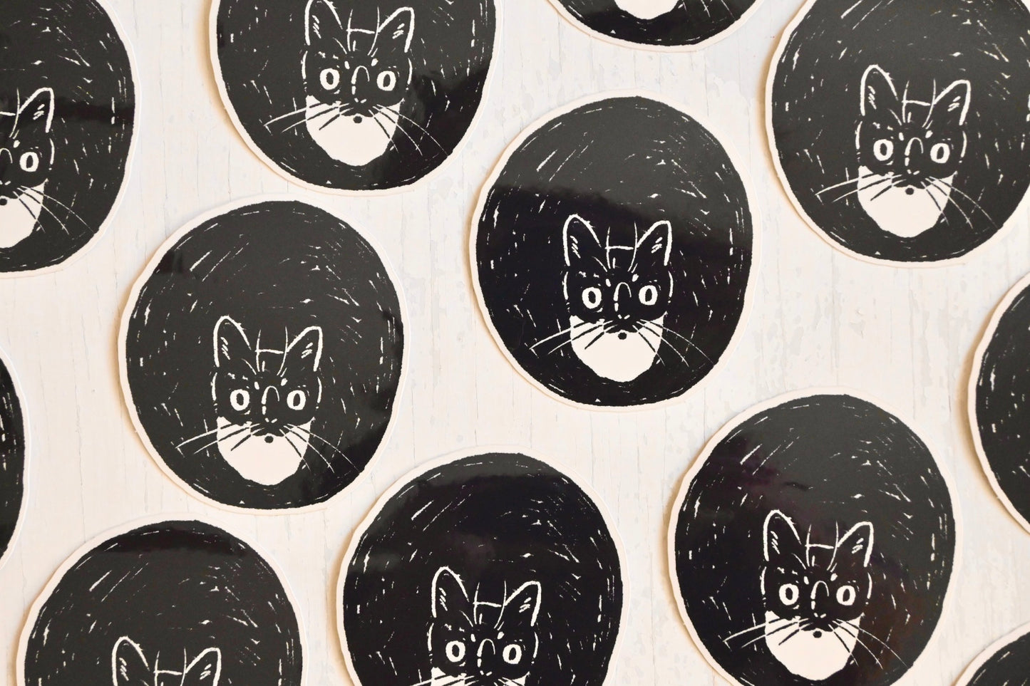 Silly Cat Stickers ✦ laptop water bottle decal ✦ 3 inches ✦ Glossy