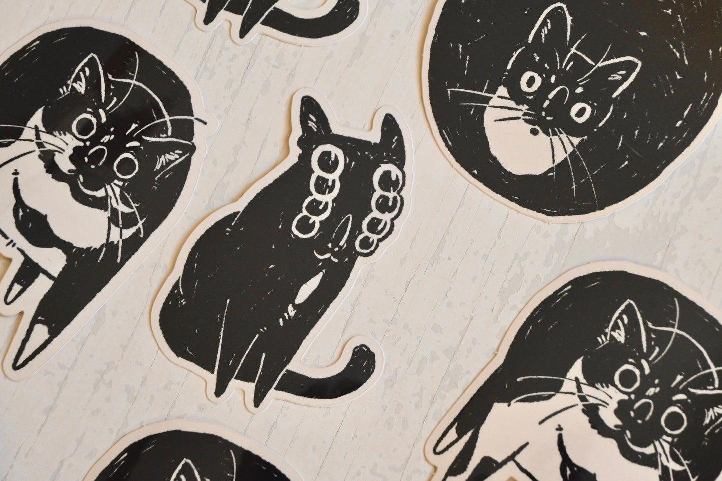 Silly Cat Stickers ✦ laptop water bottle decal ✦ 3 inches ✦ Glossy