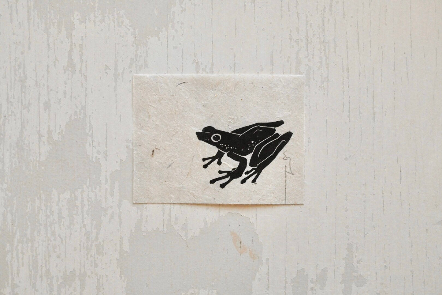 Mini Frog #2 ✦ Linocut Print
