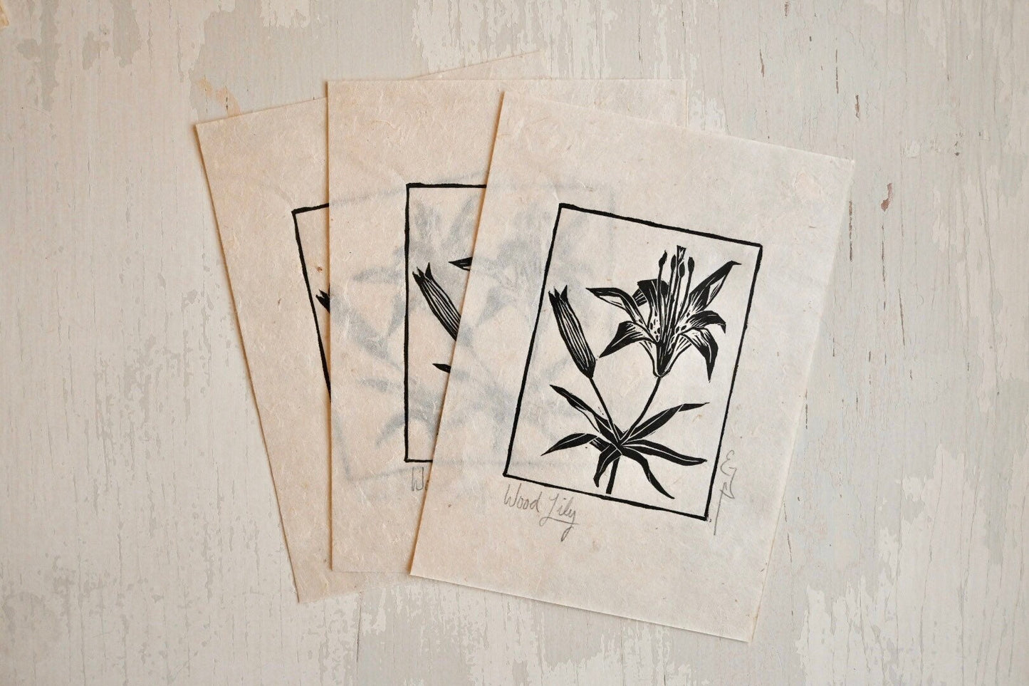 Wood Lily ✦ Linocut Print