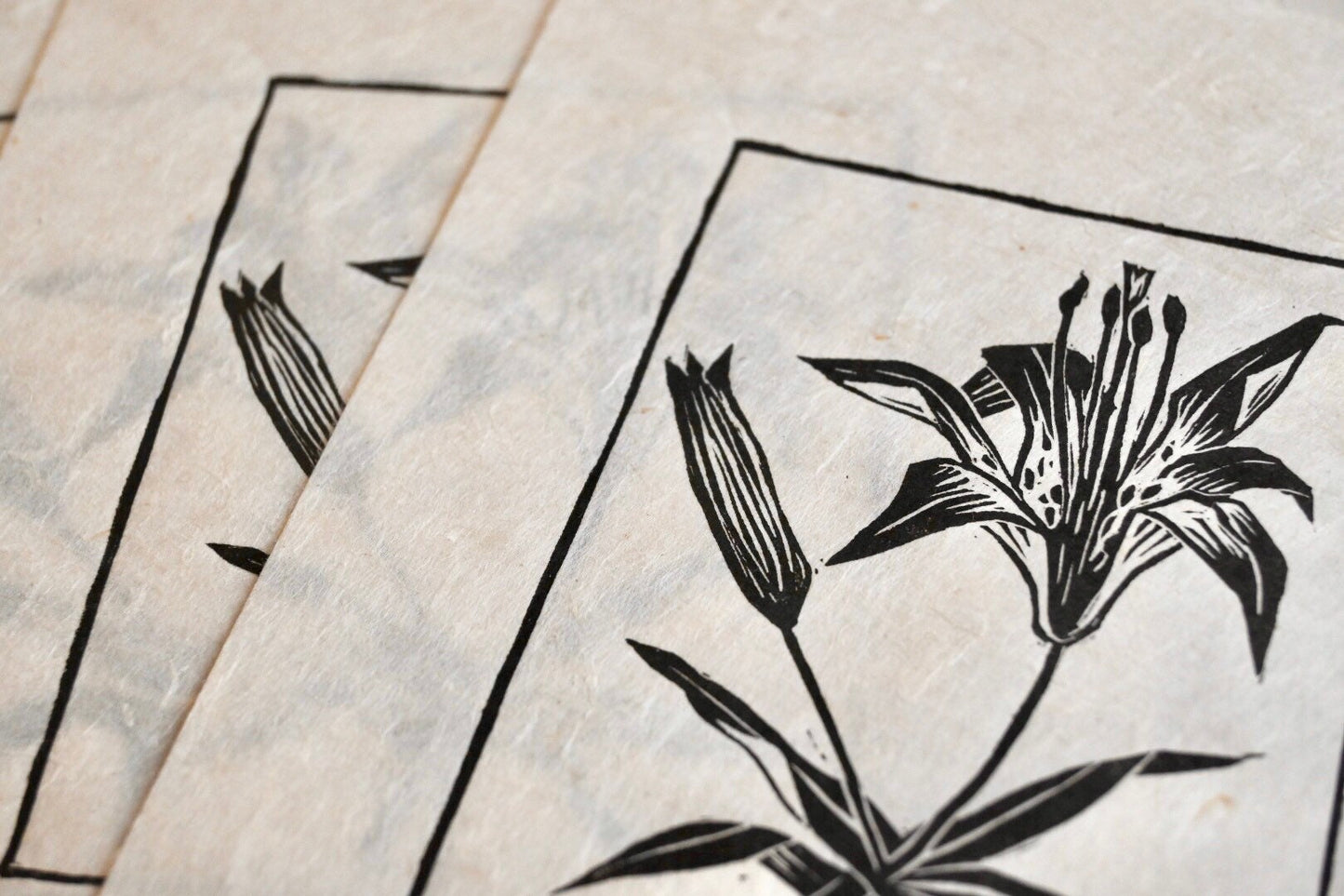 Wood Lily ✦ Linocut Print