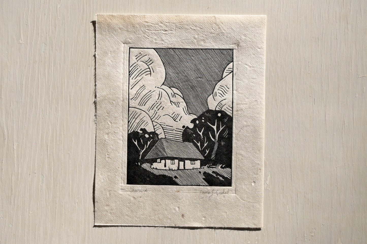 Shandro Ukrainian House ✦ Linocut Print ✦ Rural Alberta