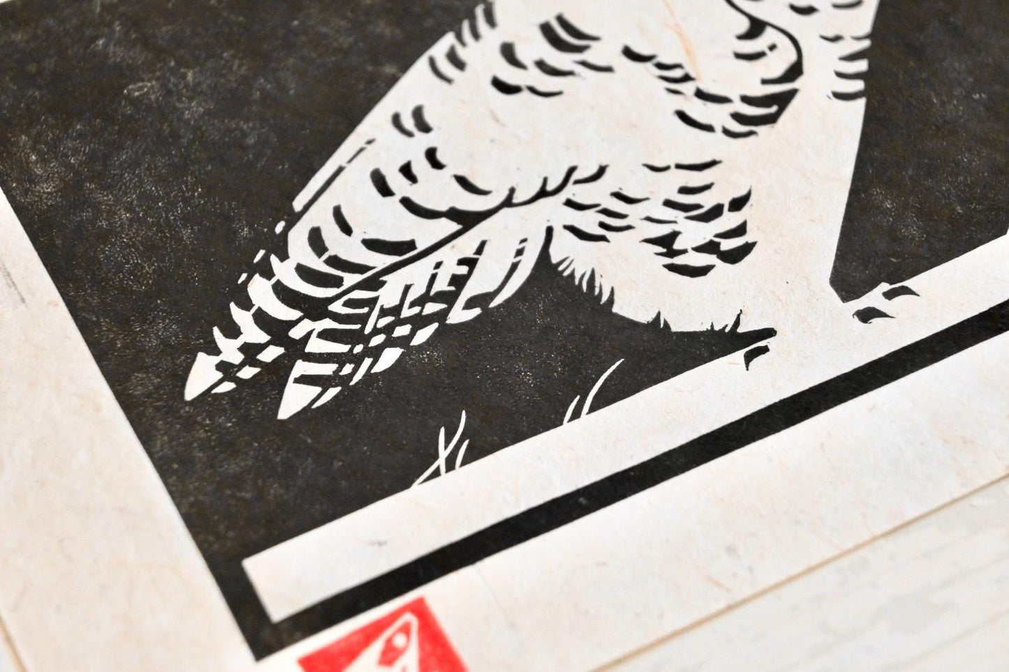 Snowy Owl ✦ Linocut Print ✦ Gifts for Bird Watchers