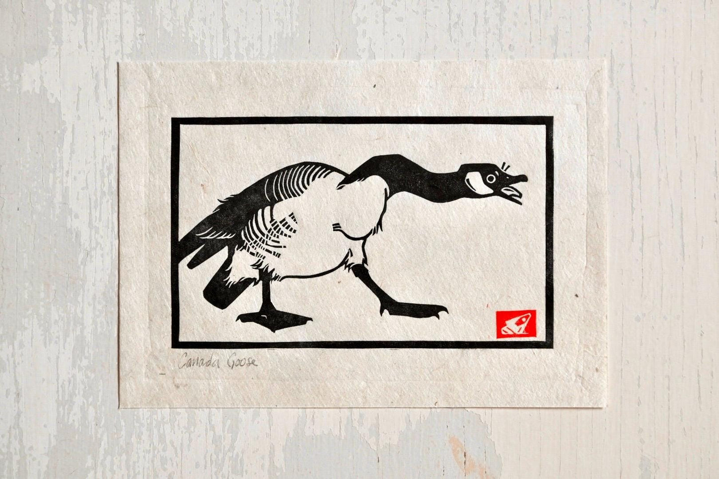 Canada Goose ✦ Linocut Print ✦ Gifts for Bird Watchers