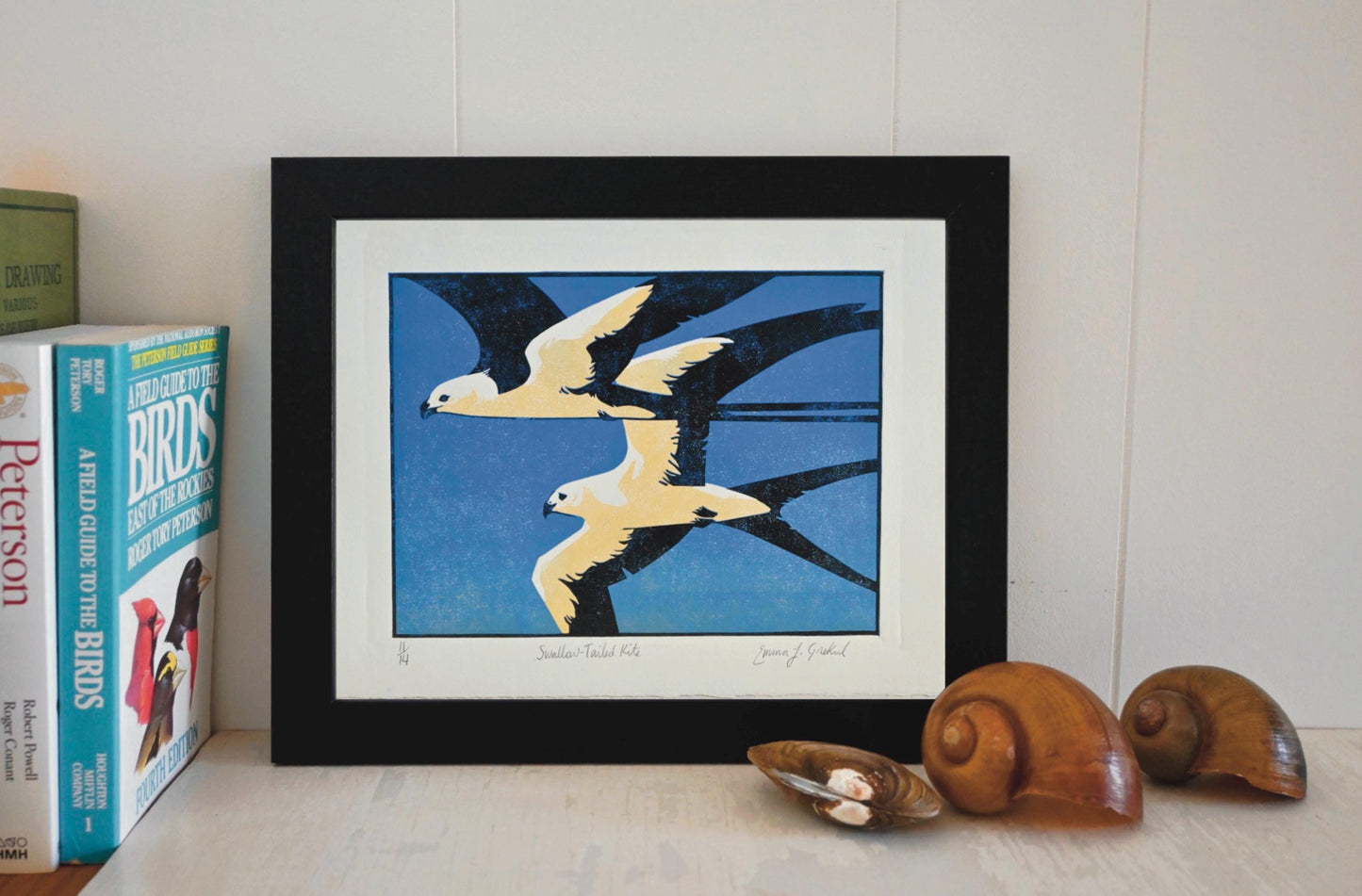 Swallow-Tailed Kite ✦ Limited Edition Linocut Print