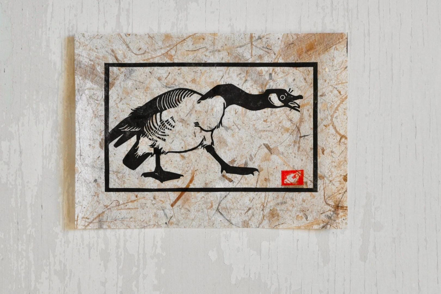 Canada Goose ✦ Linocut Print ✦ Gifts for Bird Watchers